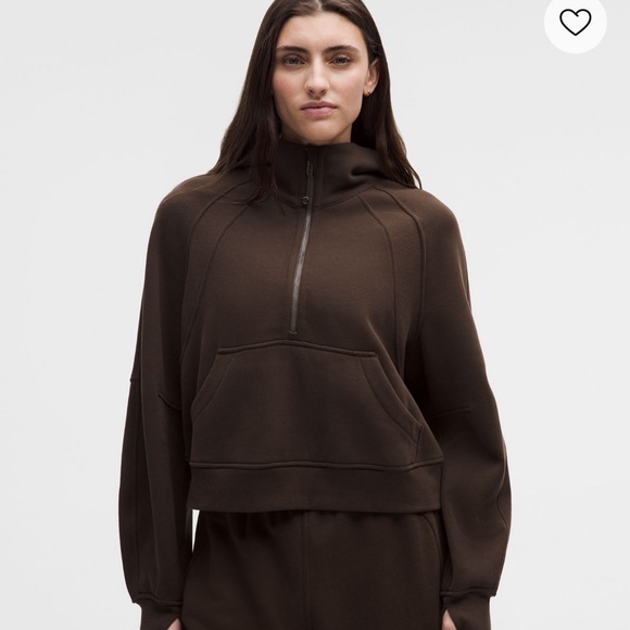 Lululemon Brown Half-Zip Scuba - Picture 5 of 5